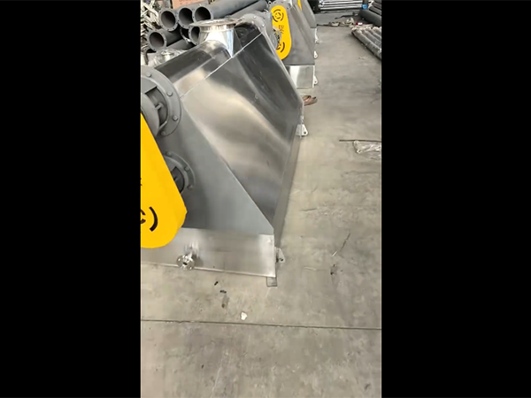 粉料防堵型V型料仓试机完成明天发货！